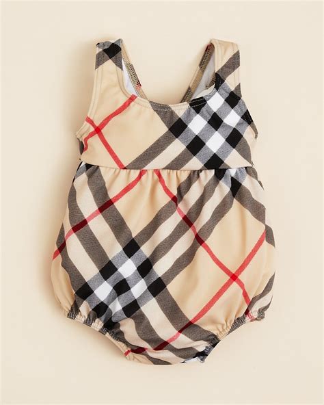 burberry button down baby shower|baby girl Burberry bathing suit.